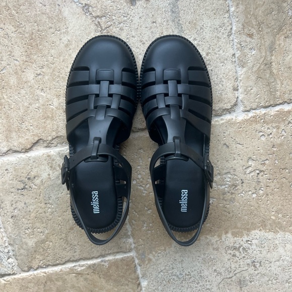 Melissa Black Possession Jelly Heels Jelly Shoes - Picture 4 of 8